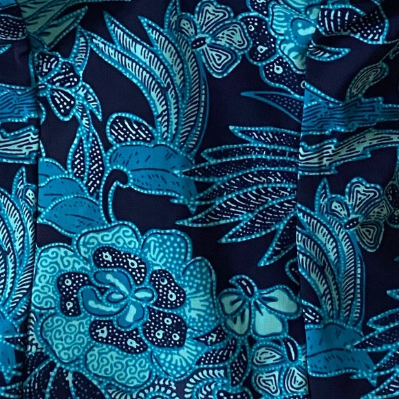 NWOT AMORESSA By MIRACLESUIT Blue Jasmine Rumba Swimsuit, Sz 6, Floral, Plunge​​ - Picture 12 of 16